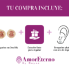 Amor Eterno - Broqueles Osito Tambor Chico / Aretes Oro 10k / Rosa - Imagen 9