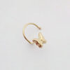 Amor Eterno- Piercing Nariz Mariposa / Oro Sólido 10k - Imagen 4