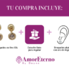 Amor Eterno - Broqueles Bisel Mini Bebé 2mm / Aretes Oro 10k - Imagen 9
