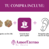 Amor Eterno - Broqueles Aretes / Flor 3 Oros / Oro 10k - Imagen 8