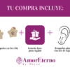 Amor Eterno - Broqueles Estrella Con Piedra Aretes / Oro 10k - Imagen 8