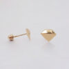 Amor Eterno - Broqueles Diamante Vector Aretes / Oro 10k - Imagen 6