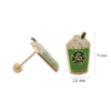 Amor Eterno - Broqueles Frappe Café Malteada / Oro 10k / Matcha - Imagen 2