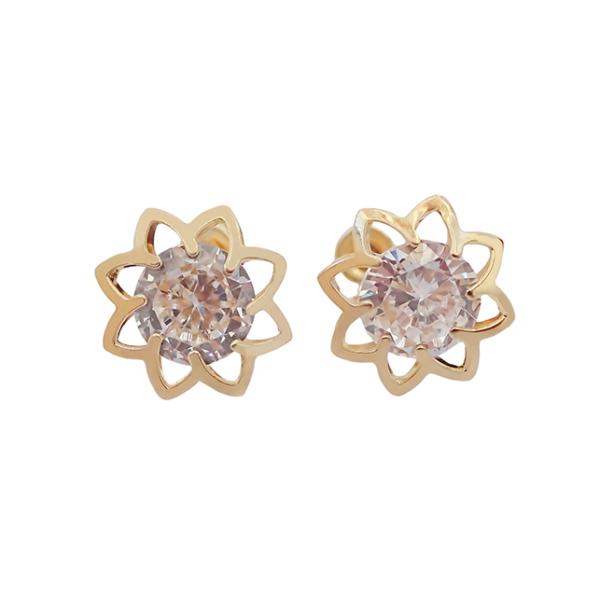 Amor Eterno - Broqueles / Flor Mandala / Aretes / Oro 10k