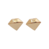 Amor Eterno - Broqueles Diamante Vector Aretes / Oro 10k