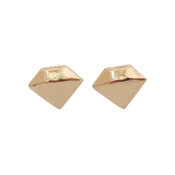 Amor Eterno - Broqueles Diamante Vector Aretes / Oro 10k