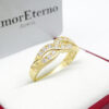 Amor Eterno - Anillo Nogal - Oro Sólido 10k / Transparente - Imagen 5