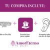 Amor Eterno - Anillo Korb / Oro 10k Sólido / Blanco - Imagen 7