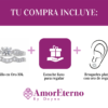 Amor Eterno - Alianza Smile / Oro Sólido 10k / Blanco - Imagen 6