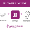 Amor Eterno - Anillo Solitario / Uxy/ Oro 10k Sólido / Blanco - Imagen 7