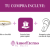 Amor Eterno - Churumbela / Corazón 10p* / Oro 10k Sólido / Amarillo - Imagen 8