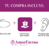 Amor Eterno - Solitario Hermoso / Zauber / Oro 10k Sólido / Blanco - Imagen 8