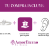 Amor Eterno - Anillo Paola / Oro Sólido 10k / Blanco - Imagen 8