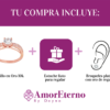 Amor Eterno - Anillo Europa / Oro Sólido 10k / Rosa - Imagen 7