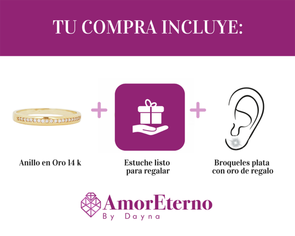 Amor Eterno - Churumbela Eva / Oro 14k/ Amarillo - Imagen 8