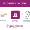 Amor Eterno - Anillo Solitario Romina / Oro Sólido 14k / Amarillo - Imagen 6