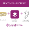Amor Eterno - Anillo Nogal - Oro Sólido 14k / Transparente - Imagen 9