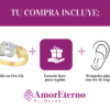 Amor Eterno - Anillo Xv Años / 2 Corazones / Oro 14k Sólido - Imagen 8