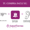 Amor Eterno - Anillo Aria / Oro Sólido 14k / Blanco - Imagen 8