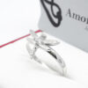 Amor Eterno - Anillo Libellule / Oro 10k Sólido / Blanco - Imagen 7