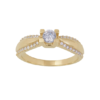 Amor Eterno - Anillo Almendra / Oro Sólido 10k / Amarillo