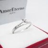 Amor Eterno - Solitario Hermoso / Zauber / Oro 10k Sólido / Blanco - Imagen 4