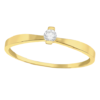 Amor Eterno - Solitario Hermoso / Velmont / Oro 14k Sólido / Amarillo