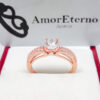 Amor Eterno - Anillo Europa / Oro Sólido 10k / Rosa - Imagen 4