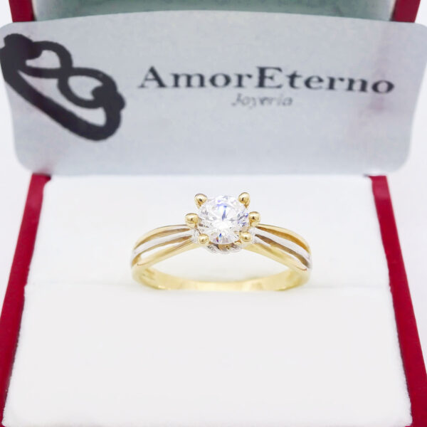 Amor Eterno - Anillo Korb / Oro 14k Sólido / Amarillo - Imagen 5