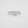 Amor Eterno - Anillo Korb / Oro 10k Sólido / Blanco - Imagen 3