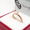 Amor Eterno - Anillo Paola / Oro Sólido 10k / Rosa - Imagen 6