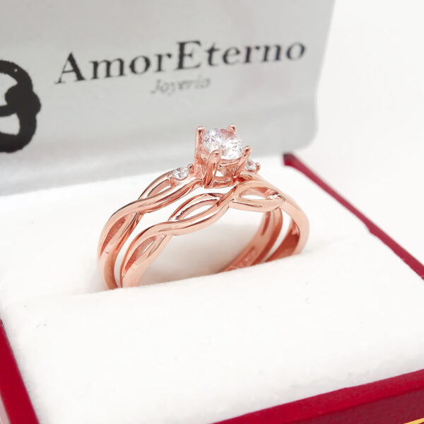 Amor Eterno - Alianza Mérida / Oro 14k / Oro Rosa - Imagen 4