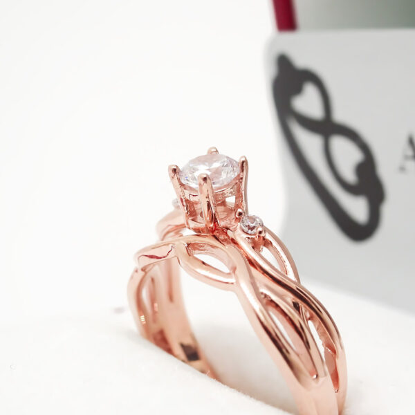 Amor Eterno - Alianza Mérida / Oro 14k / Oro Rosa - Imagen 6