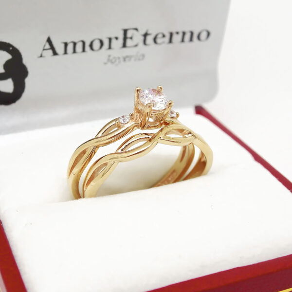 Amor Eterno - Alianza Mérida / Oro Sólido 14k / Amarillo - Imagen 4