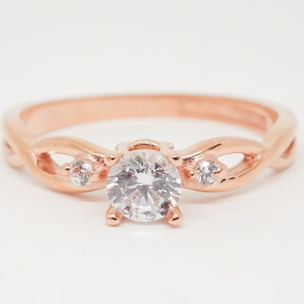 Amor Eterno - Anillo Mérida / Oro Sólido 14k / Rosa - Imagen 3