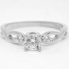 Amor Eterno - Anillo Mérida / Oro Sólido 14k / Blanco - Imagen 3