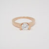 Amor Eterno - Anillo Solitario / Uxy/ Oro 10k Sólido / Rosa - Imagen 3
