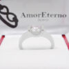 Amor Eterno - Anillo Solitario / Uxy/ Oro 10k Sólido / Blanco - Imagen 5
