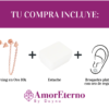 Amor Eterno - Triángulo Poder/ Doble Perforación / Oro 10k / Rosa - Imagen 9