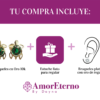 Amor Eterno - Broqueles Tortuga Bebé 3d / Aretes Oro 10k - Imagen 10