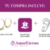 Amor Eterno - Arracada Con Bolitas / Aretes Oro 10k - Imagen 9