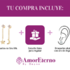 Amor Eterno- Broqueles Luna Estrella Cadena / Aretes Oro 10k - Imagen 8