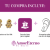 Amor Eterno - Broqueles Roseta Bebé / Aretes Oro 10k / Amarillo - Imagen 9