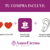 Amor Eterno - Broqueles Flores En Corazón / Aretes / Oro 10k - Imagen 9