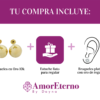 Amor Eterno - Broqueles / Dormilonas 5mm / Aretes Oro 10k - Imagen 8