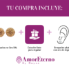 Amor Eterno - Broqueles Esferas Grandes / Aretes / Oro 10k / Golden - Imagen 10