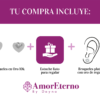Amor Eterno - Broqueles Corazón Legacy Aretes / Oro 10k / Blanco - Imagen 8