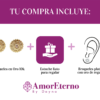 Amor Eterno - Broqueles Girasol Elegance / Aretes Oro 10k - Imagen 9