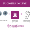 Amor Eterno - Broqueles Esferas Grandes / Aretes / Oro 10k / Azul - Imagen 10