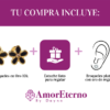 Amor Eterno - Broqueles Margarita Esmaltada / Oro Sólido 10k / NEGRO - Imagen 8